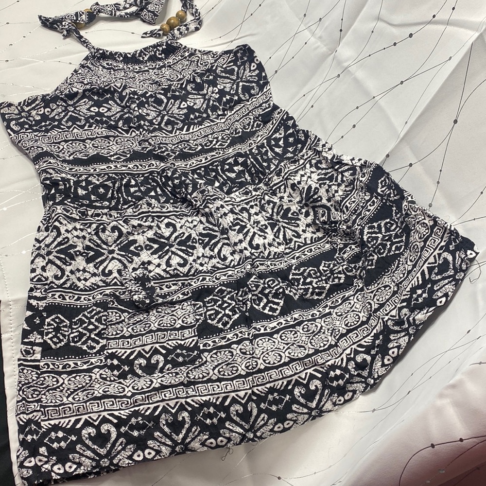 Janette Plus 1X Halter Top Dress